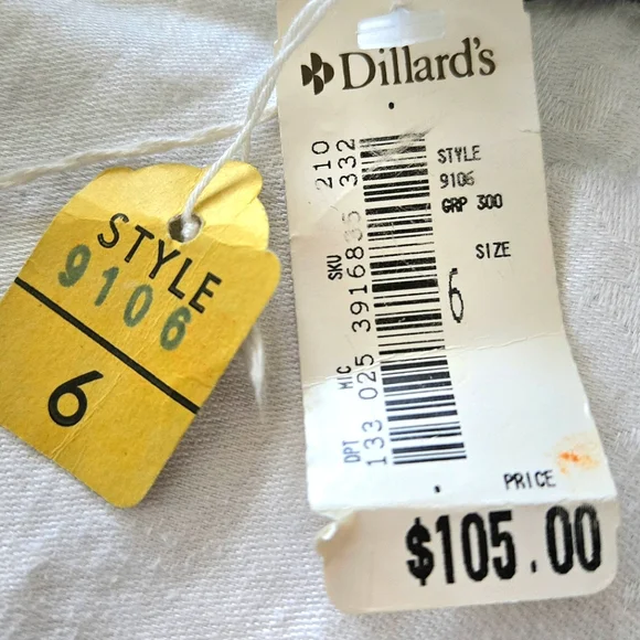 Vintage Black Wrap Maxi Dress 80s New Old Stock Elegant Glamour Witchy Sz 6 - Picture 12 of 12